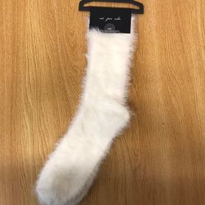 White Fuzzy Socks